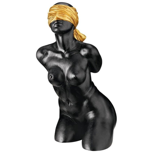 ALDO Decor > Artwork > Sculptures & Statues Blind Justice Torso Sculptures in Faux Ebony and Gold By artist Evelyn Myers Hartley