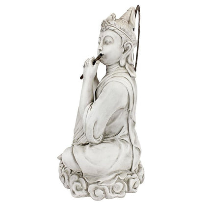 ALDO Décor>Artwork>Sculptures & Statues Buddha Plain Flute Asian Zen Garden Statue