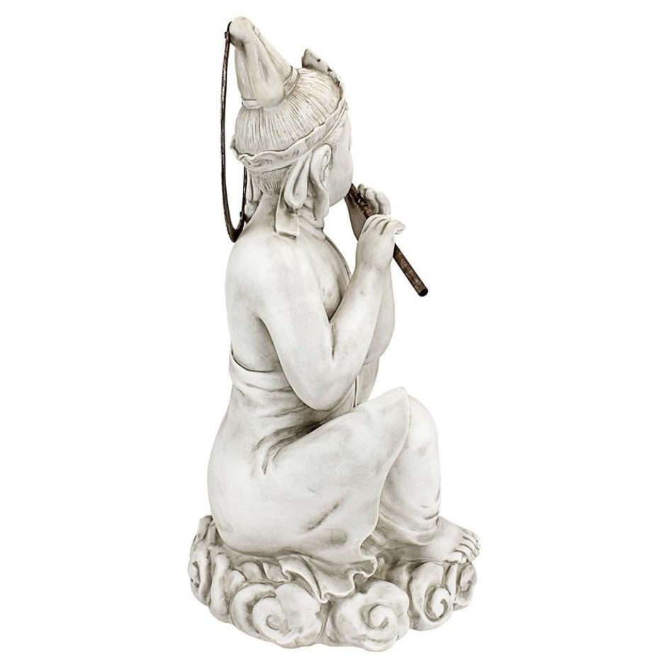 ALDO Décor>Artwork>Sculptures & Statues Buddha Plain Flute Asian Zen Garden Statue
