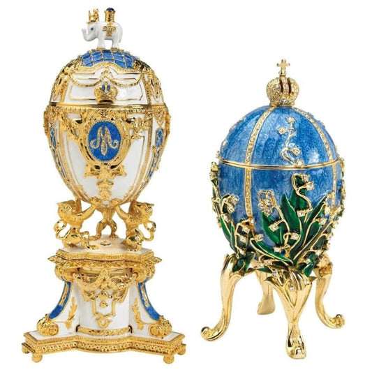 ALDO Decor > Artwork > Sculptures & Statues Easter Gift Romanov Imperial Style Collectible Enameled  Eggs