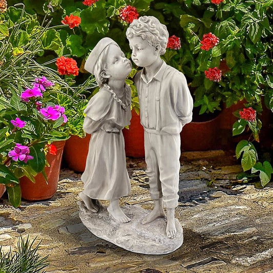 ALDO Décor>Artwork>Sculptures & Statues First Kiss Children Garden Statue