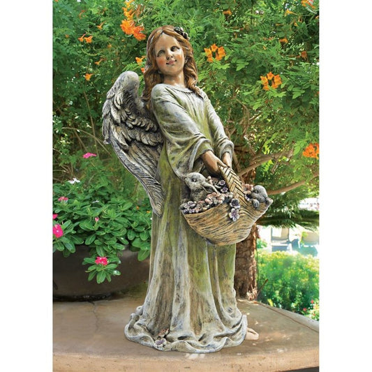 ALDO Decor > Artwork > Sculptures & Statues Flower Angel  Easter Garden Statue