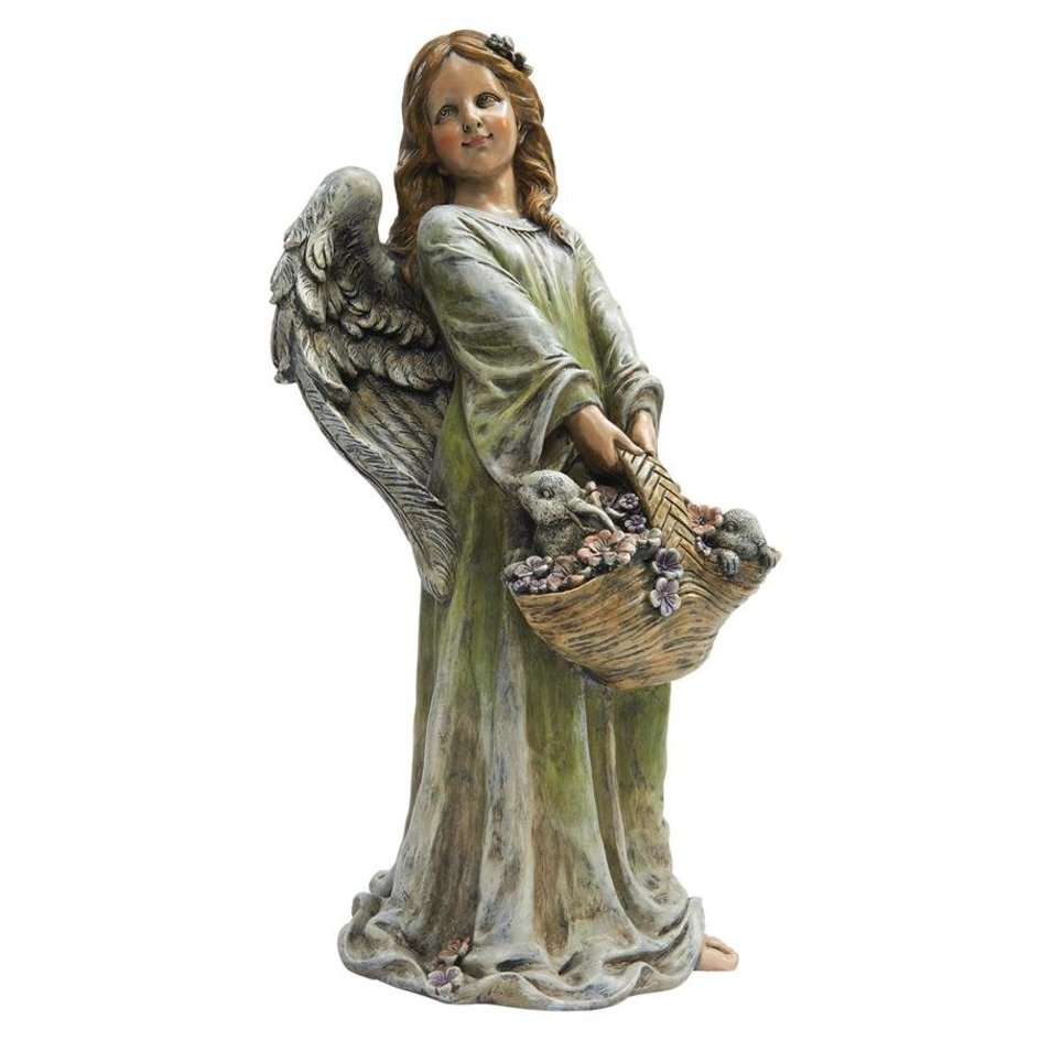 ALDO Decor > Artwork > Sculptures & Statues Flower Angel  Easter Garden Statue