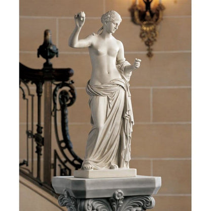 Venus Goddess Of Love Gallery Sculpture By Artist Praxiteles in Louvre, Paris