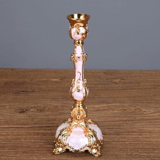 ALDO Décor>Artwork>Sculptures & Statues Luxury Pillar Candlestick Home Romantic Candlelight Stick Candle Holder