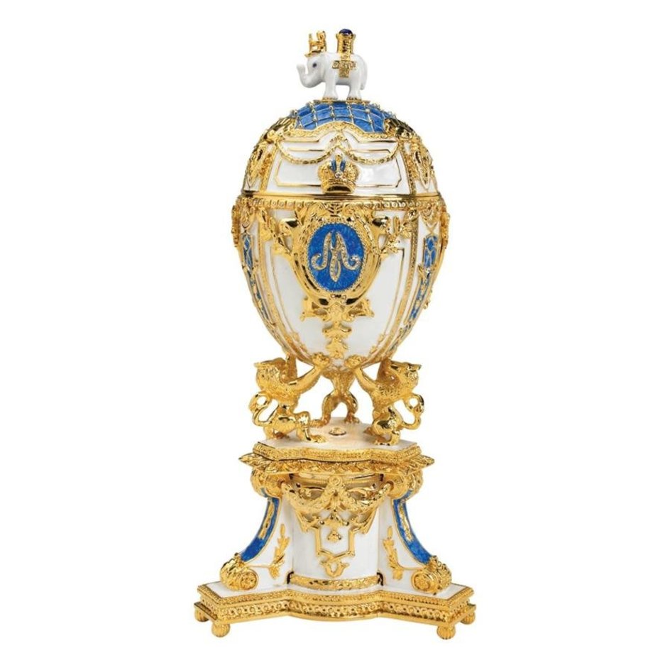 ALDO Decor > Artwork > Sculptures & Statues Gold Easter Gift Romanov Imperial Style Collectible Enameled  Eggs