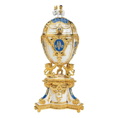 ALDO Decor > Artwork > Sculptures & Statues Gold Easter Gift Romanov Imperial Style Collectible Enameled  Eggs