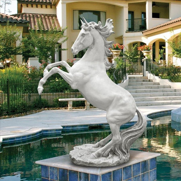 ALDO Décor>Artwork>Sculptures & Statues Grande  Mustang Stallion Horse Garden Sculpture  Statue