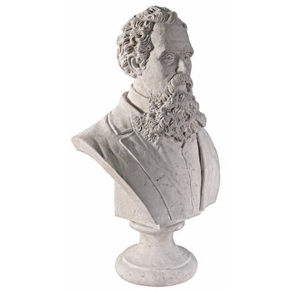 ALDO Décor>Artwork>Sculptures & Statues Great World Writer Charles Dickens Life-Size Sculptural Bust by Artist William Wood Gallimore.