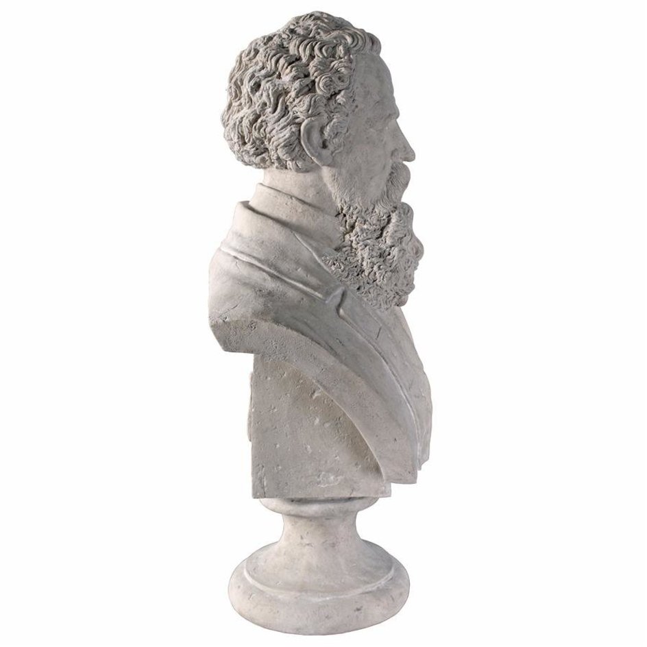 ALDO Décor>Artwork>Sculptures & Statues Great World Writer Charles Dickens Life-Size Sculptural Bust by Artist William Wood Gallimore.