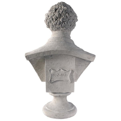 ALDO Décor>Artwork>Sculptures & Statues Great World Writer Charles Dickens Life-Size Sculptural Bust by Artist William Wood Gallimore.