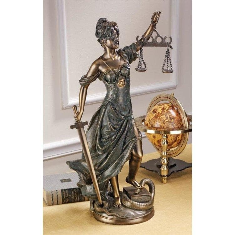 ALDO Décor>Artwork>Sculptures & Statues Greek Goddess of Justice Themis Desktop Large Statue