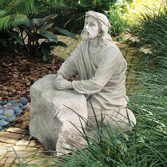 ALDO Décor>Artwork>Sculptures & Statues Jesus Christ in the Garden of Gethsemane Grande Garden Statue  by Artist Carlo Bronti
