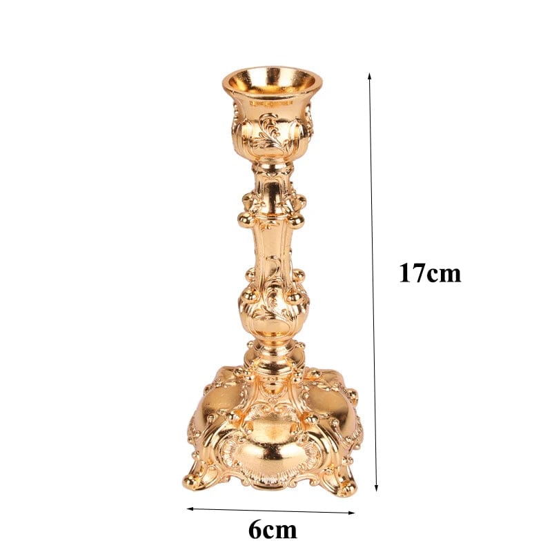 ALDO Décor>Artwork>Sculptures & Statues Luxury Pillar Candlestick Home Romantic Candlelight Stick Candle Holder