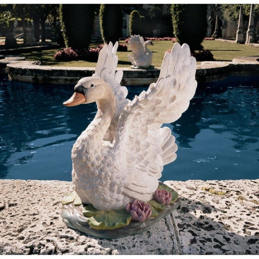 ALDO Décor>Artwork>Sculptures & Statues Majestic of  Swan Lake Sculpture Garden Statue