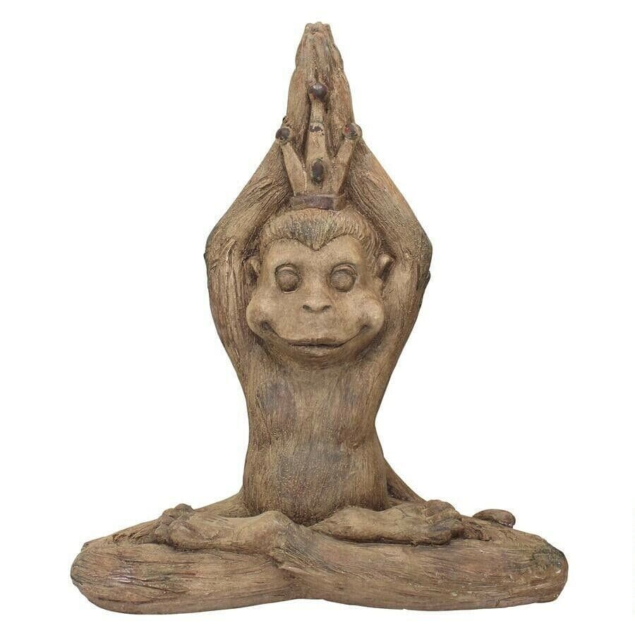 ALDO Décor>Artwork>Sculptures & Statues Monkey Mantra Zen Animal Garden Statue