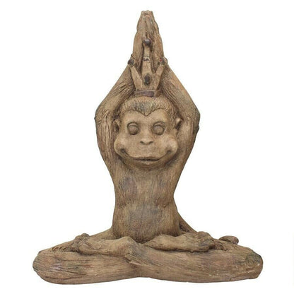 ALDO Décor>Artwork>Sculptures & Statues Monkey Mantra Zen Animal Garden Statue