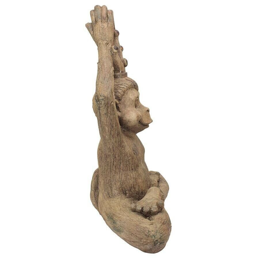 ALDO Décor>Artwork>Sculptures & Statues Monkey Mantra Zen Animal Garden Statue