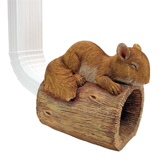 ALDO Décor>Artwork>Sculptures & Statues Squirrel Gutter Guardian Downspout Statue