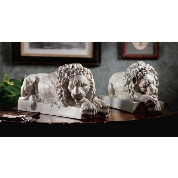 ALDO Décor>Artwork>Sculptures & Statues Two Lions Guarding Gates Vatican Sculptures By Artist Antonio Canova