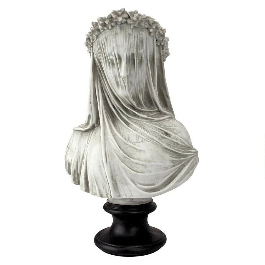 ALDO Décor>Artwork>Sculptures & Statues Veiled Maiden Sculptural Bust By Italian Artist Raph Monti