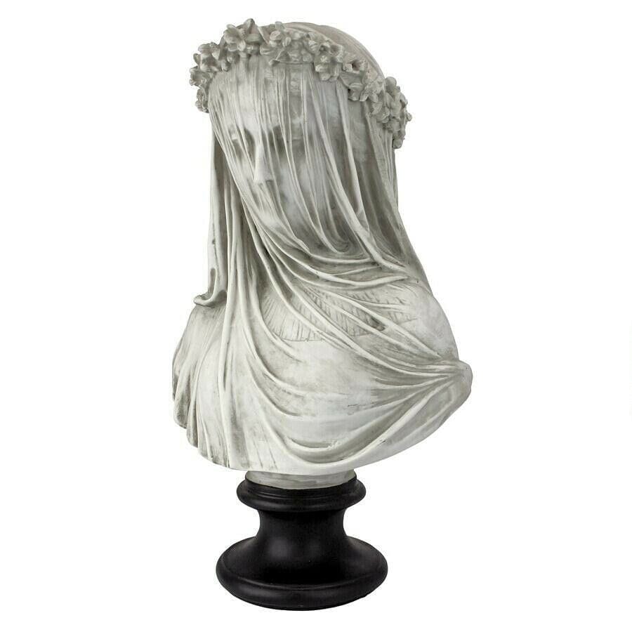 ALDO Décor>Artwork>Sculptures & Statues Veiled Maiden Sculptural Bust By Italian Artist Raph Monti