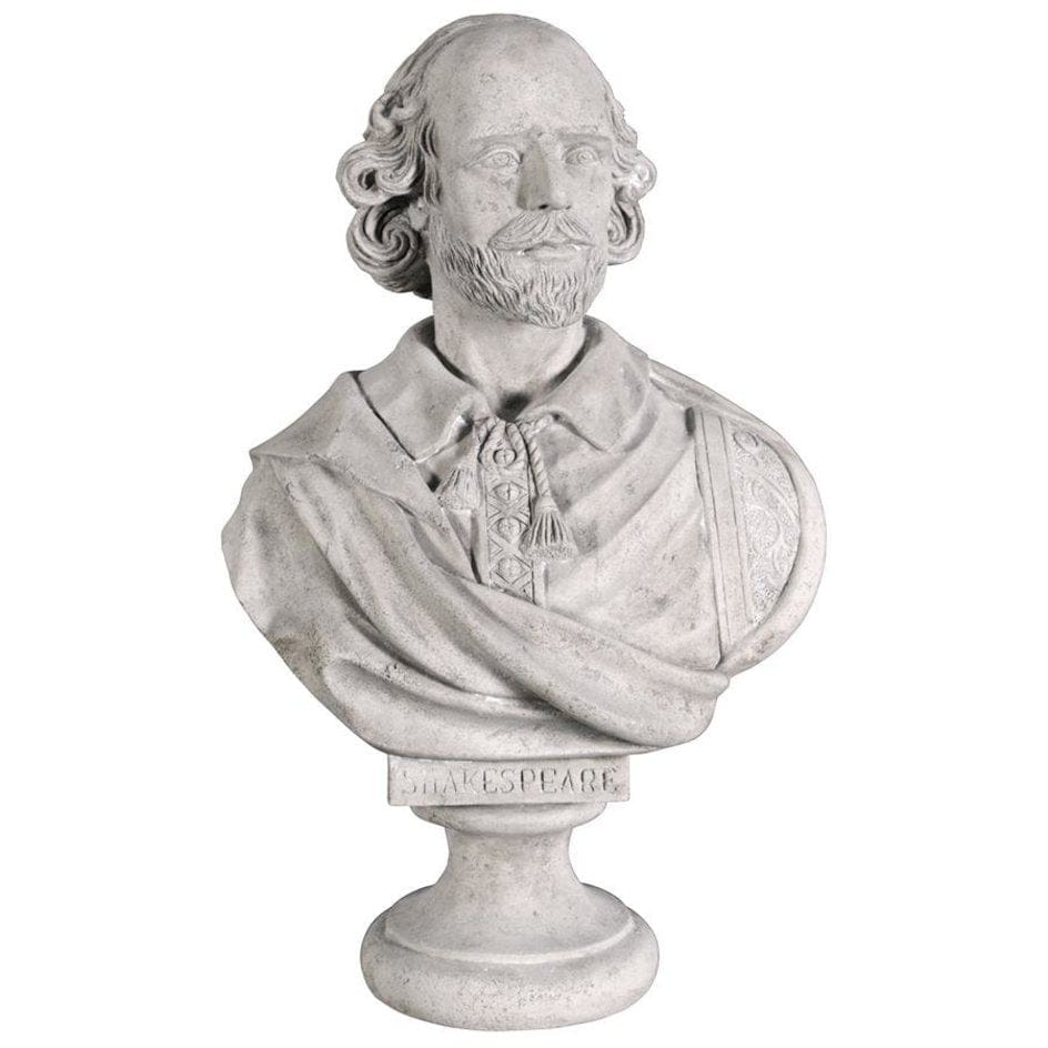 ALDO Décor>Artwork>Sculptures & Statues William Shakespeare Life-Size Sculptural Bust by Artist Emile Guillemin