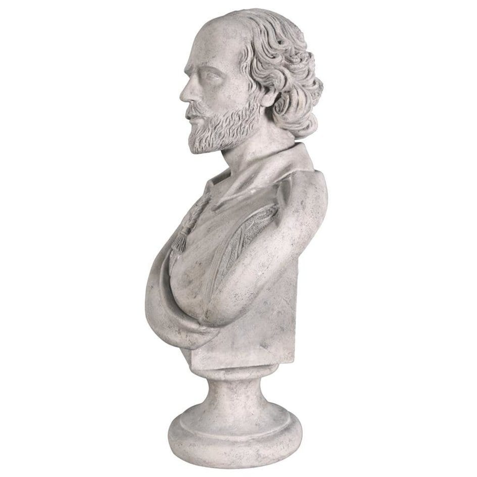 ALDO Décor>Artwork>Sculptures & Statues William Shakespeare Life-Size Sculptural Bust by Artist Emile Guillemin