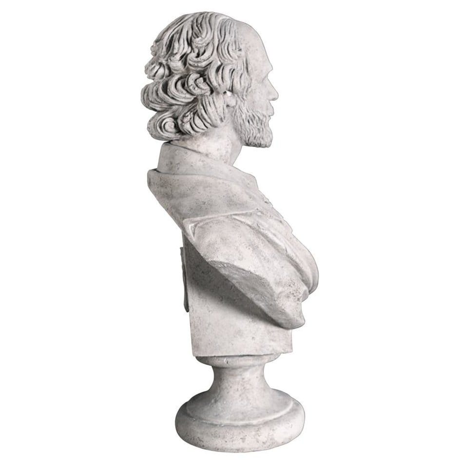 ALDO Décor>Artwork>Sculptures & Statues William Shakespeare Life-Size Sculptural Bust by Artist Emile Guillemin