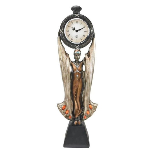 ALDO Decor > Clocks Art Deco Muse Of Time Clock By Russian Born Artist Erte
