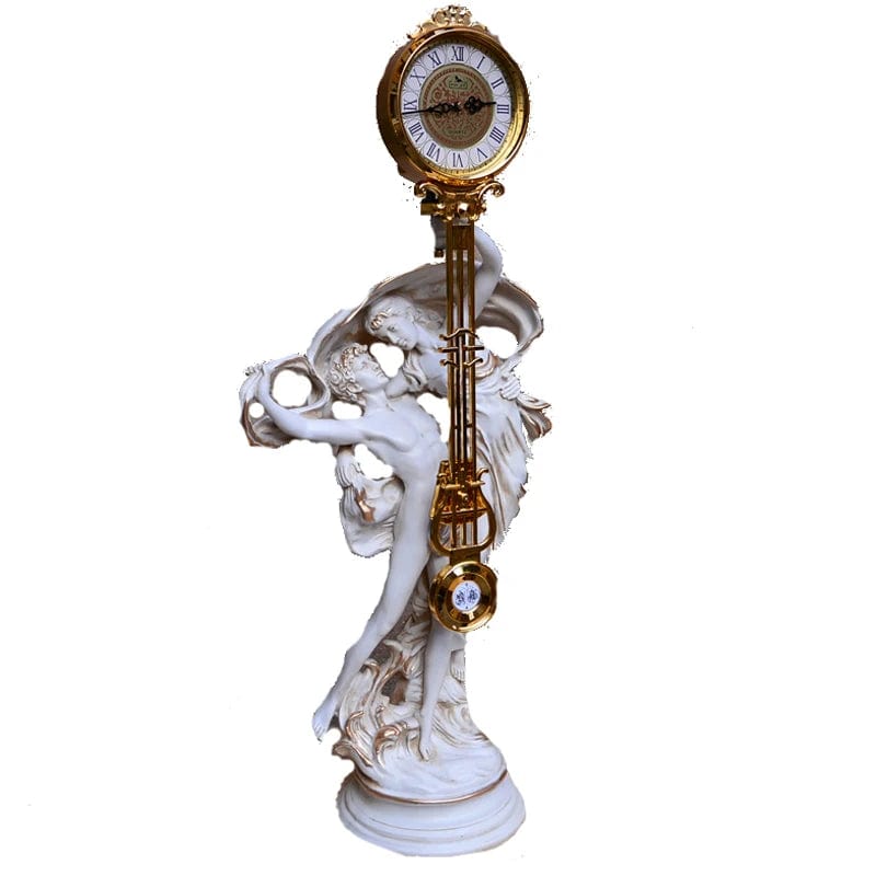 ALDO Decor > Clocks Perseus and Andromeda Sculptural Pendulum Clock On Decorative Column Set