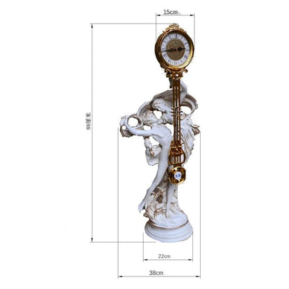 ALDO Decor > Clocks Perseus and Andromeda Sculptural Pendulum Clock On Decorative Column Set