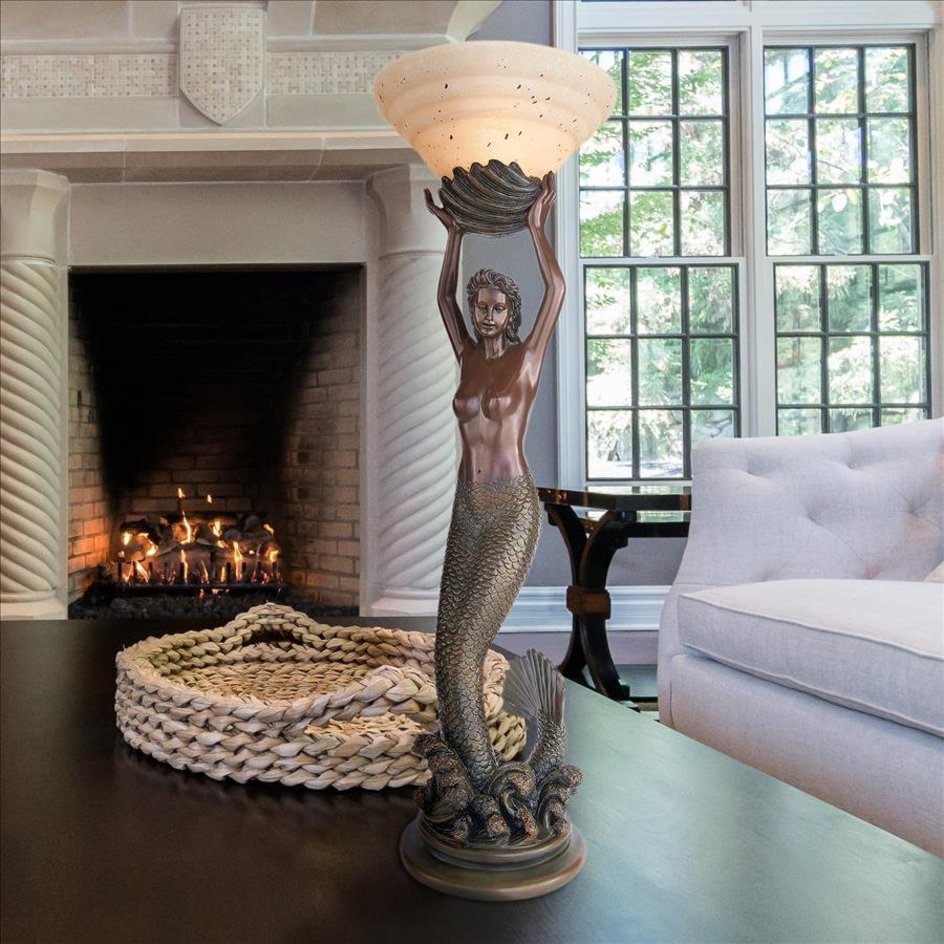 ALDO décor>Lighting > Lamps Mermaid Medium Handmade Sculptural Table Lamp