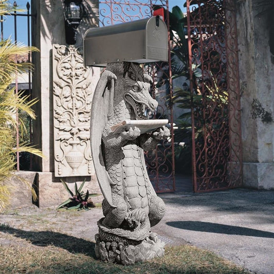 ALDO Décor Mailboxes Zippy the Dragon Sculptural Mailbox Post