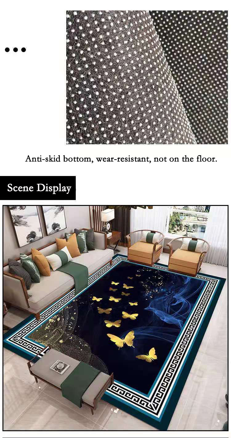 ALDO Decor / Rugs /carpet Modern 3D European Design Golden Fish Luxury Non-Slip  Rug Carpet
