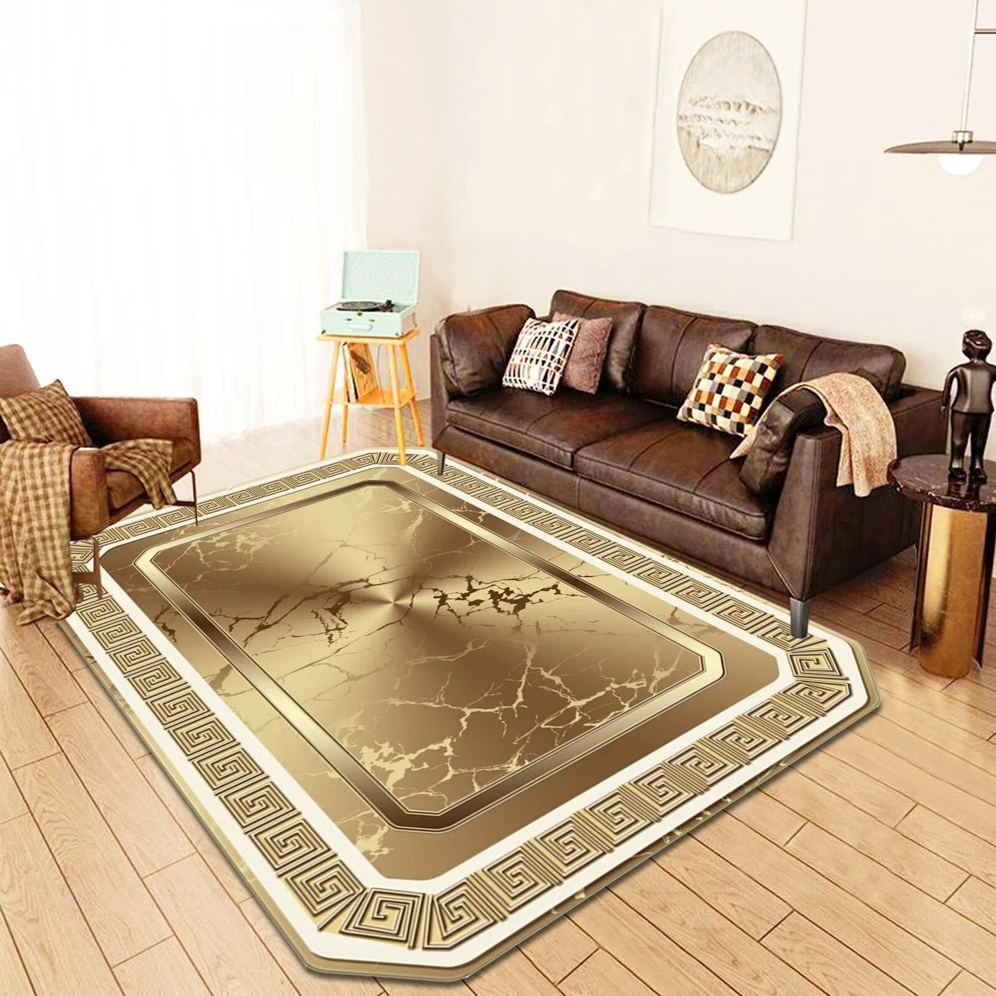 ALDO Decor > Rugs Elizabeth Luxury Modetrn Ornament Carpet Non-Slip Floor Mat Rug Carpe