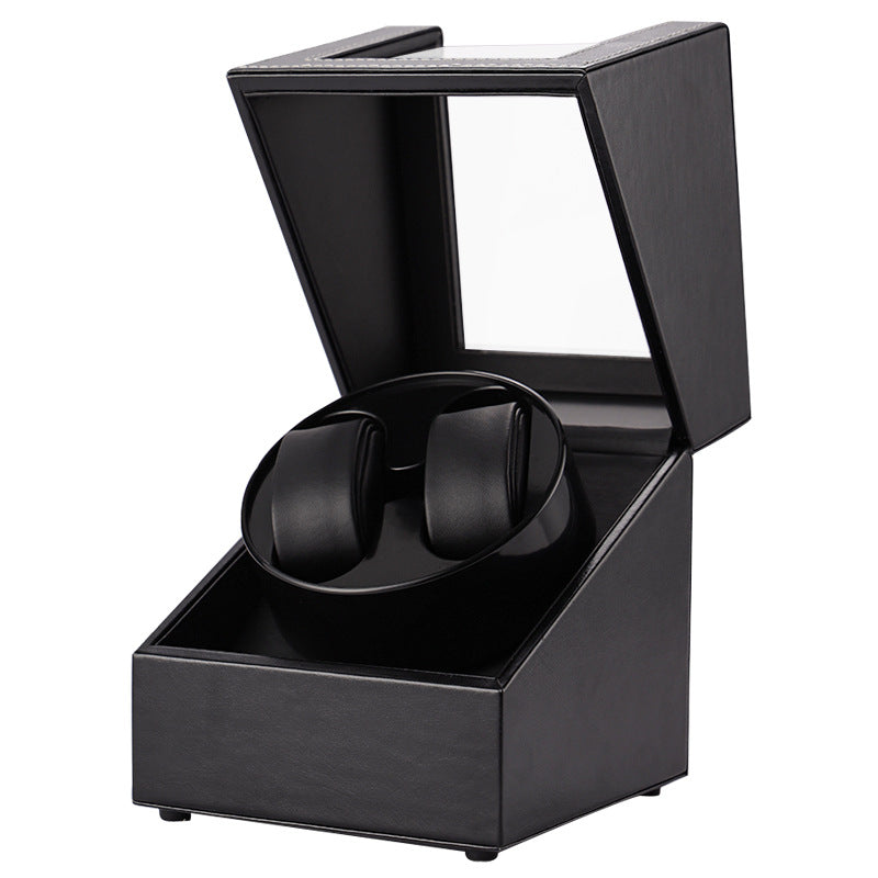 ALDO Décor > Watches Automatic Auto Rotating Double Watch Winder Handmade Display Box  USB-DC Operated