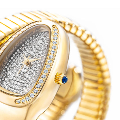 ALDO Décor > Watches New Snake Design Luxury Wrist Quartz Watch For Women with Lab Diamonds