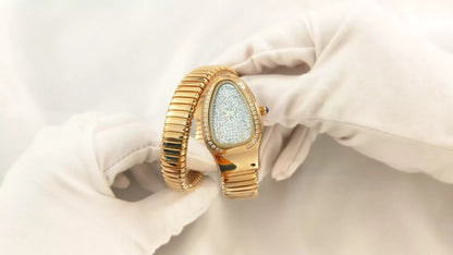 ALDO Décor > Watches New Snake Design Luxury Wrist Quartz Watch For Women with Lab Diamonds