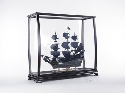 ALDO Entertainment>Retail> Display Cases Large Wood Display Case large Cabinet For Tall Ship Yacht Boat Models With Plexiglass Panels