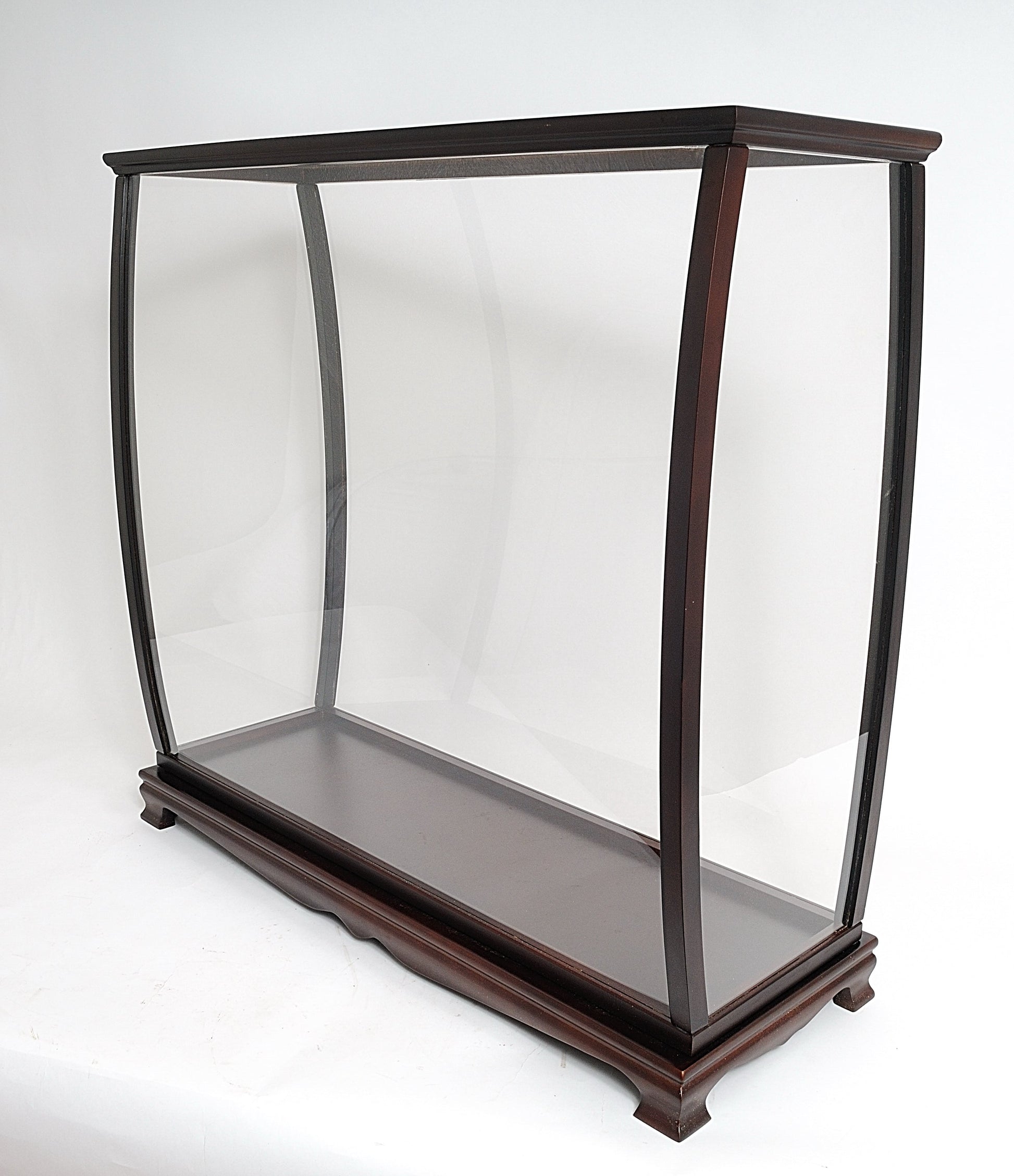 ALDO Entertainment>Retail> Display Cases Large Wood Display Case large Cabinet For Tall Ship Yacht Boat Models With Plexiglass Panels