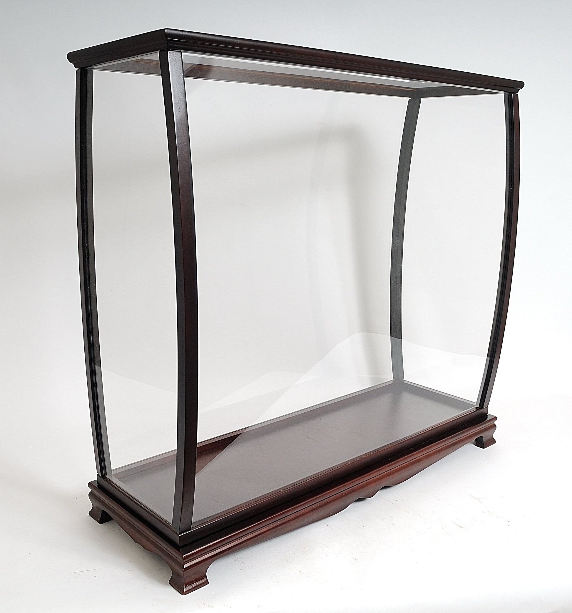 ALDO Entertainment>Retail> Display Cases Large Wood Display Case large Cabinet For Tall Ship Yacht Boat Models With Plexiglass Panels