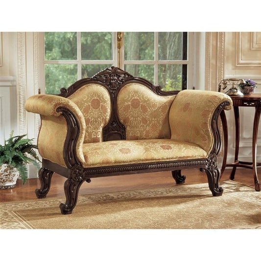 Aldo Furniture Home And Garden Decoration Décor Chair & Sofa Cushions Victorian Style Hand Carved Solid Mahogany Sofa Cauch