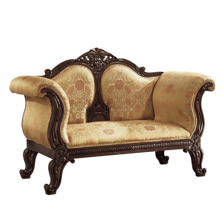 Aldo Furniture Home And Garden Decoration Décor Chair & Sofa Cushions Victorian Style Hand Carved Solid Mahogany Sofa Cauch