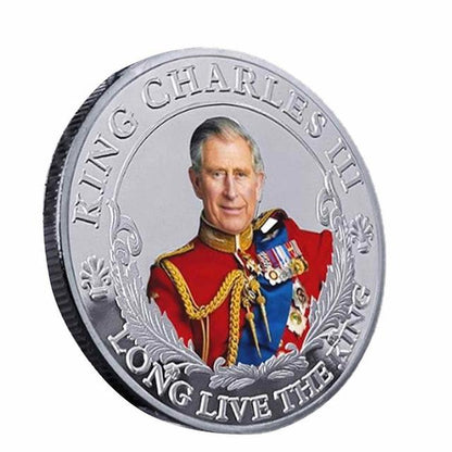 ALDO Hobbies & Creative Arts > Collectibles > Collectible Coins & Currency 4*4cm/1.57x1.57in / Silver / Metal Legacy of King of United Kingdom Charles III Coronation Collectible Metal Commemorative Coin