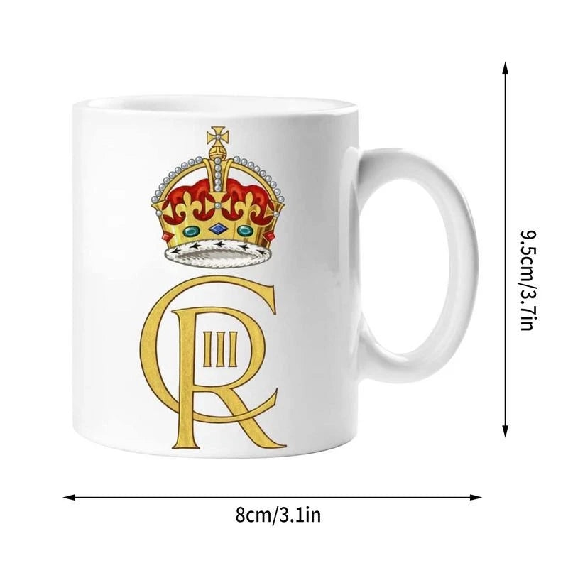 ALDO Hobbies & Creative Arts > Collectibles > Collectible Coins & Currency 9.5*height 8cm/3.7*3.1in / 6 / Ceramic Great Britain King 2023 Charles III Coronation Mug