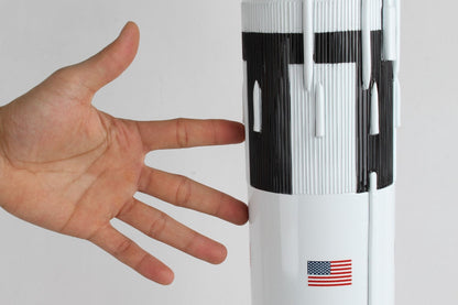 ALDO > Hobbies & Creative Arts> Collectibles> Scale Model 43.50" tall x 7.75" wide at base / New / wood NASA Saturn V Legendary Moon Rocket XLarge LSV  Wood  Model Spacecraft