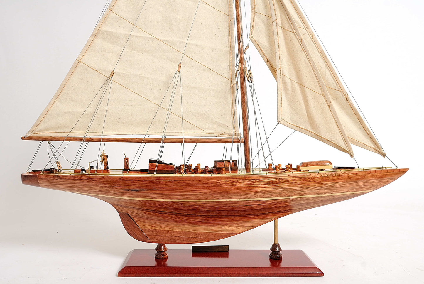 ALDO Hobbies & Creative Arts> Collectibles> Scale Model America's Cup 1933 Endeavor J Class Sailboat Small Wood Model Yacht