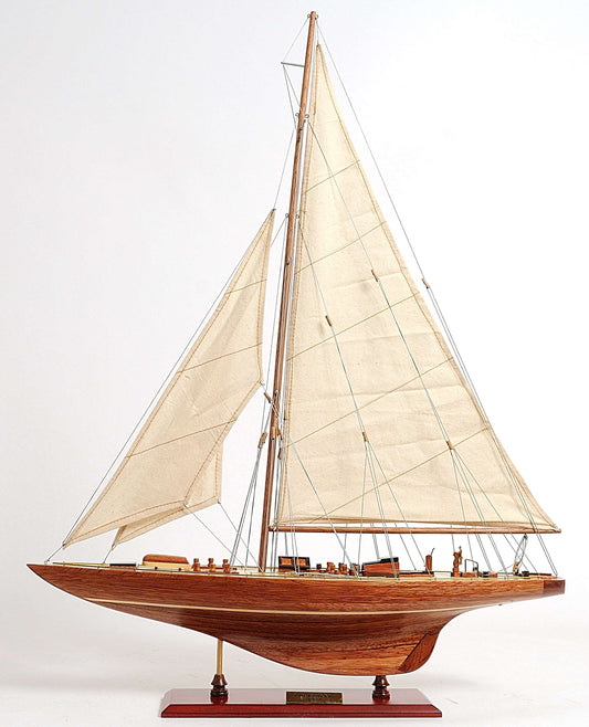 ALDO Hobbies & Creative Arts> Collectibles> Scale Model America's Cup 1933 Endeavor J Class Sailboat Small Wood Model Yacht