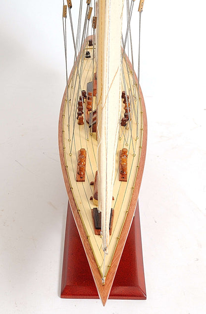 ALDO Hobbies & Creative Arts> Collectibles> Scale Model America's Cup 1933 Endeavor J Class Sailboat Small Wood Model Yacht